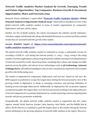 Network Traffic Analytics Market Top Companies 2035