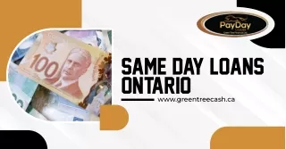 Urgent Financial Help: Same Day Loans Ontario | Greentreecash