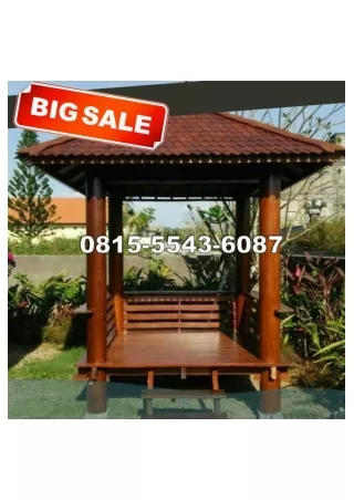 0823-3777-8295 Harga Rumah Gazebo Kayu