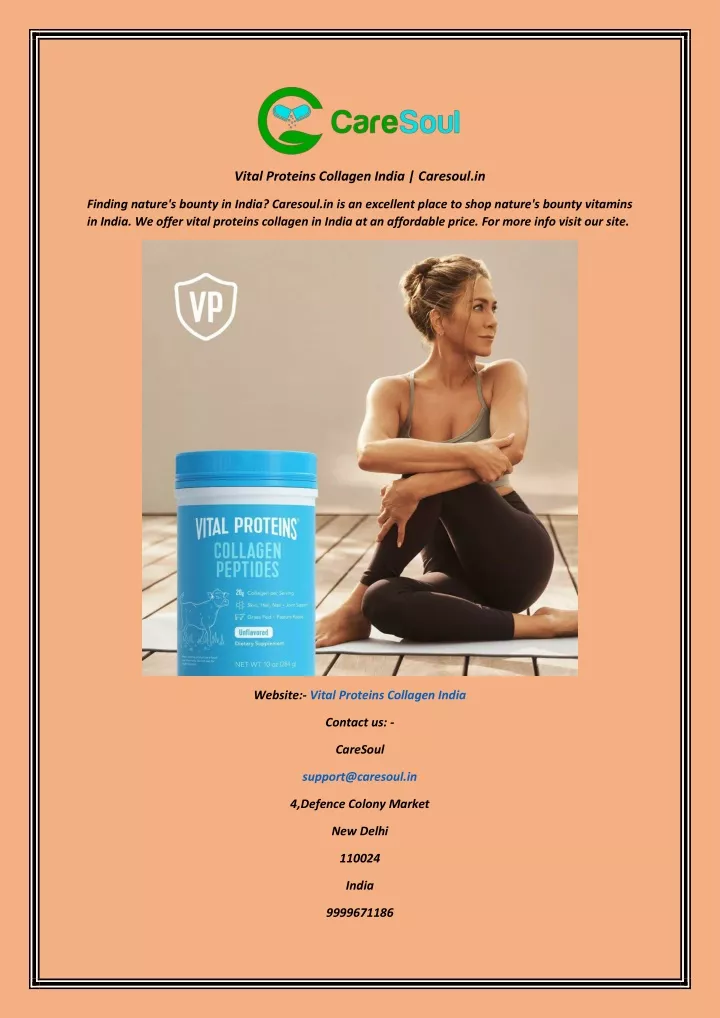 vital proteins collagen india caresoul in