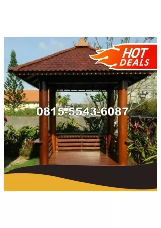 0823-3777-8295 Jual Gazebo Kayu Kelapa