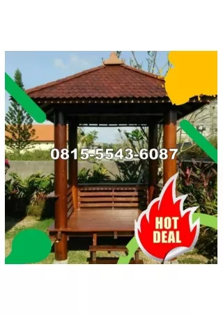 0823-3777-8295 Jual Gazebo Kayu Terdekat