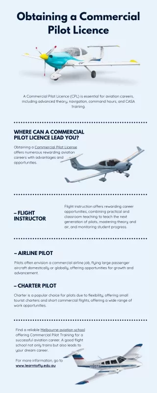 obtaining a commercial pilot licence