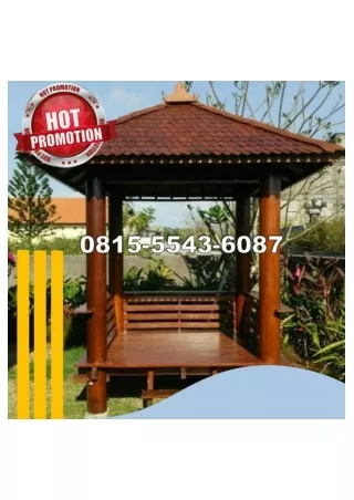 0823-3777-8295 Pesan Gazebo Kayu