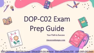 Unlocking Achievement DOP-C02 Study Material at Amazondumps