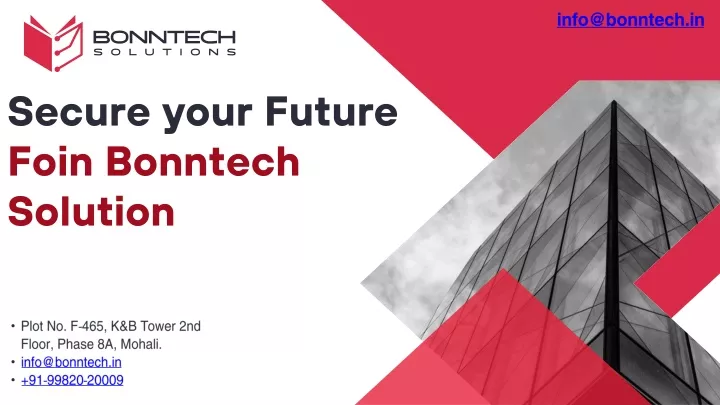 secure your future foin bonntech solution