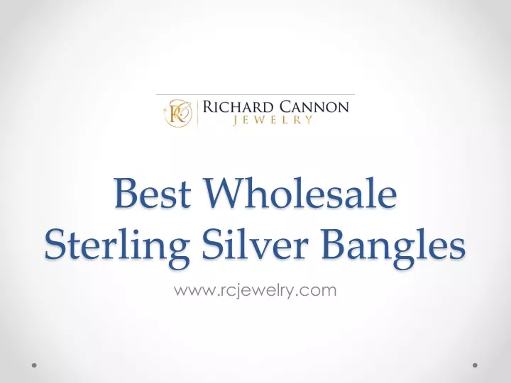 best wholesale sterling silver bangles