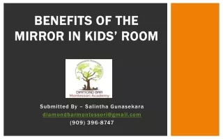 Benefits of the mirror in kids’ room