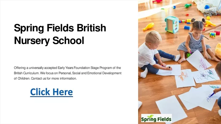 spring fields british nursery school