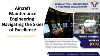 Aircraft Maintenance Engineering: Navigating the Skies of Excellence