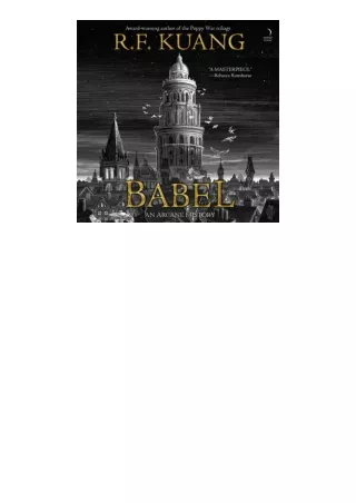 Ebook download Babel Or the Necessity of Violence An Arcane History of the Oxford Translators Revolution unlimited