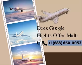 Does Google Flights Offer Multi City