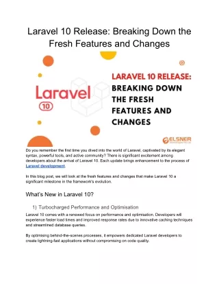 laravel 10 release breaking down the fresh