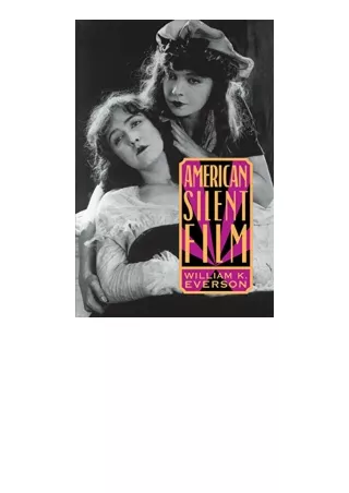 Ebook download American Silent Film free acces