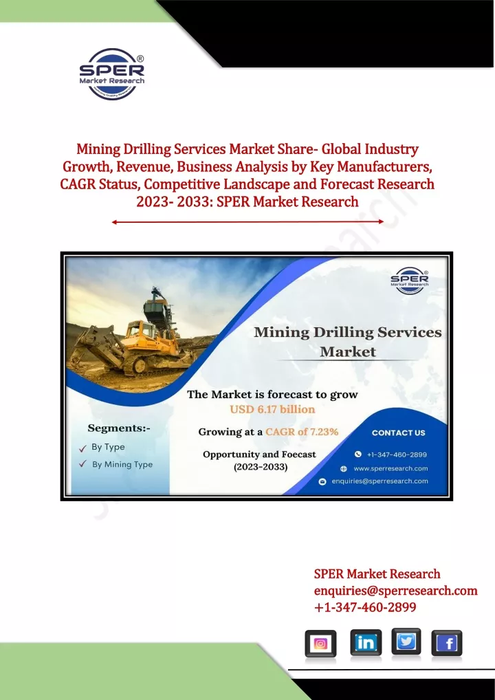 mining drilling services market share mining