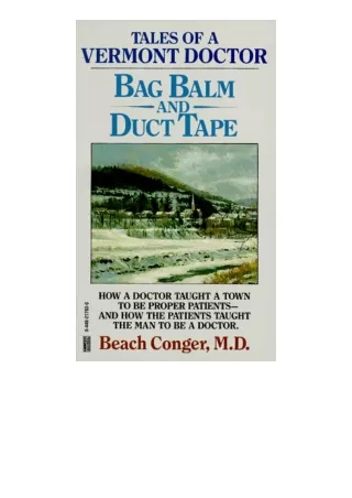Download PDF Bag Balm and Duct Tape full