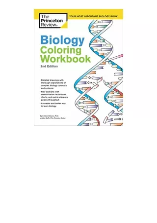Kindle online PDF Biology Coloring Workbook 2nd Edition An Easier and Better Way to Learn Biology free acces