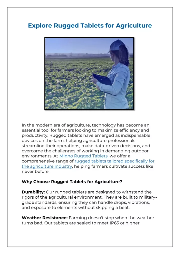 explore rugged tablets for agriculture