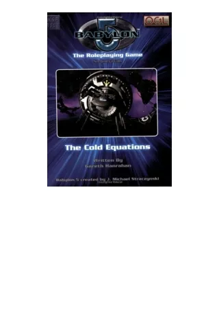 Download PDF Babylon 5 2nd EditionThe Cold Equations for ipad