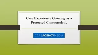 Care Experience Growing as a Protected Characteristic