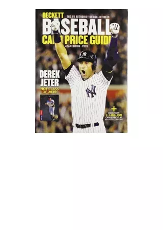 PDF read online Beckett Baseball Card Price Guide 2020 unlimited