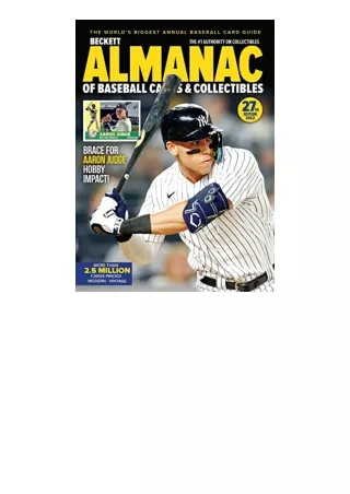 Download PDF Baseball Almanac 27 Beckett Almanac of Baseball Cards and Collectibles for ipad