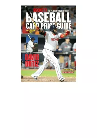 Download Beckett Baseball Card Price Guide 2022 The 1 Authority on Collectibles The Beckett Baseball Card Price Guide fr