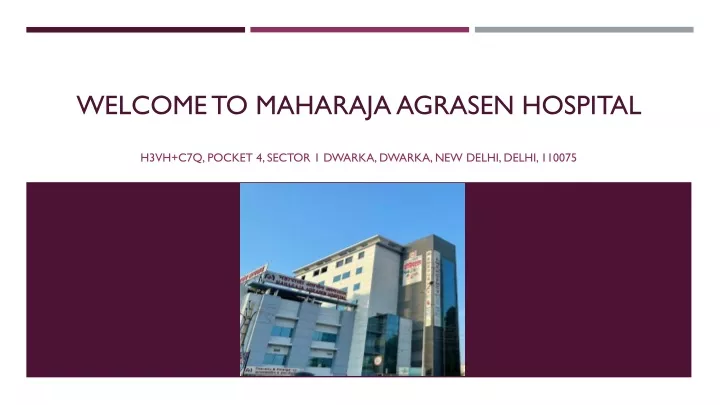 welcome to maharaja agrasen hospital