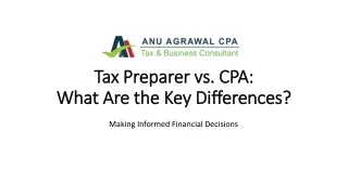 Tax Preparer vs. CPA: What Are the Key Differences? know Here