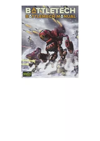 Kindle online PDF BattleTech battlemech Manual unlimited