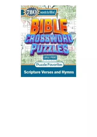 Kindle online PDF Bible Crossword Puzzles Large Print Featuring Bible verses and Christian hymns Crosswords Bible Crossw