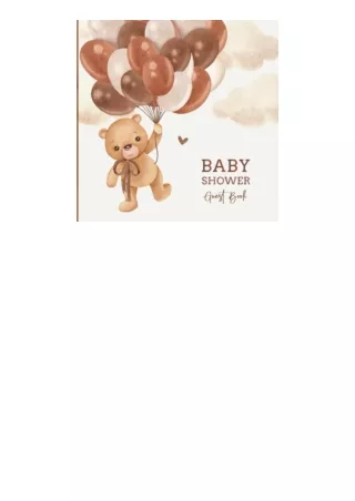 Kindle online PDF Baby Shower Guest Book Teddy Bear Guest Sign In with Advice for ParentsWishes for Baby Gift Log and Ke