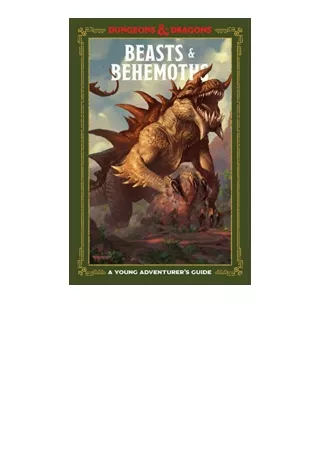 Ebook download Beasts and Behemoths Dungeons and Dragons A Young Adventurers Guide Dungeons and Dragons Young Adventurer