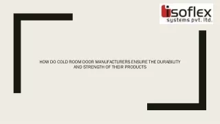 Cold Room Doors Manufacturers1