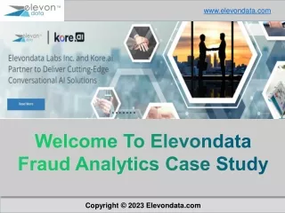 Fraud Analytics Case Study