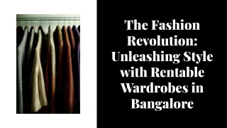 Wardrobes on rent in Bangalore