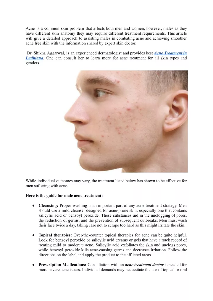 acne is a common skin problem that affects both
