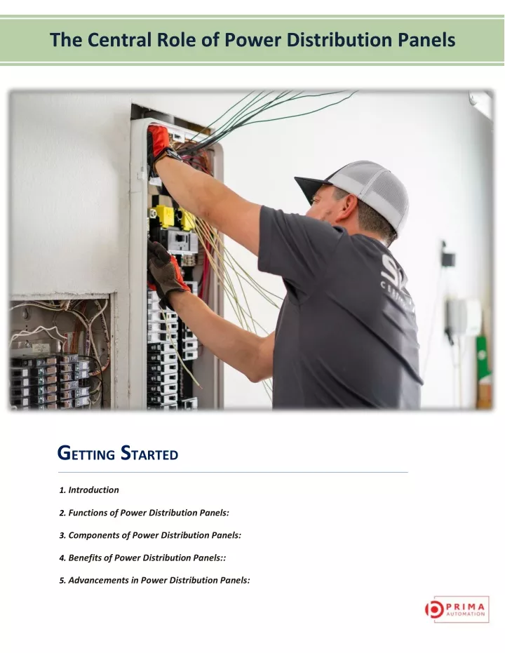 the central role of power distribution panels