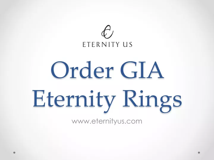 order gia eternity rings