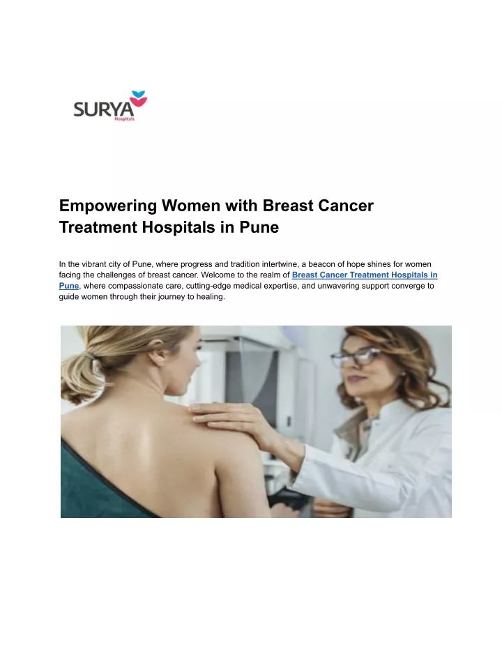 empowering women with breast cancer treatment