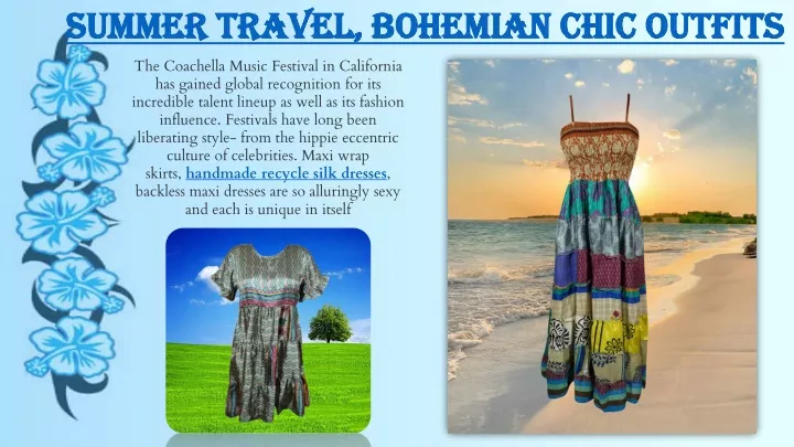 summer travel bohemian chic outfits