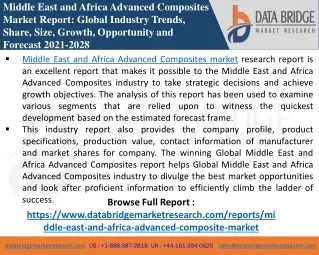 Middle East and Africa Advanced Composites -Chemical Material