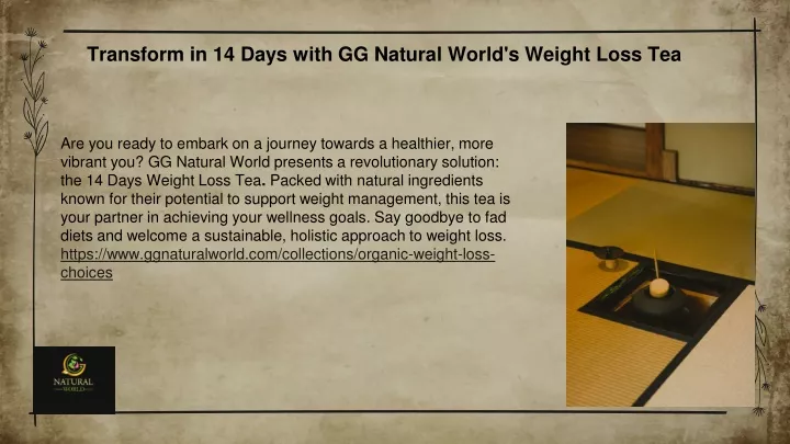 transform in 14 days with gg natural world