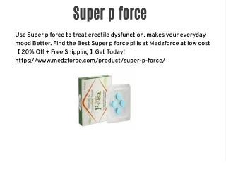 super p force