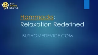 hammocks relaxation redefined