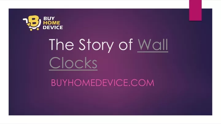 the story of wall clocks