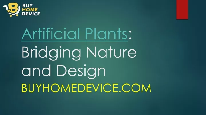 artificial plants bridging nature and design