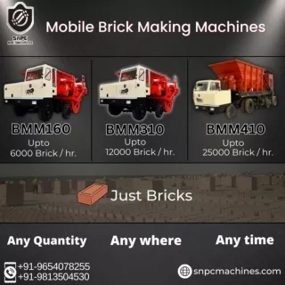 Mobile brick production anywhere anytime and any quantity with Snpc Machines