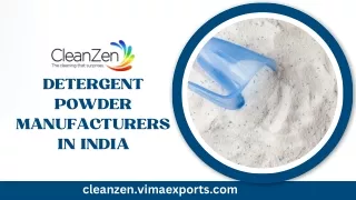 Detergent Powder Manufacturers in India