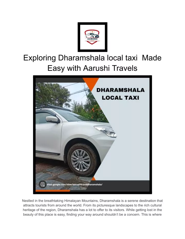 exploring dharamshala local taxi made easy with